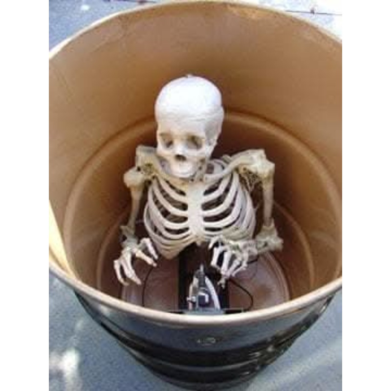 “Barrel Spitter Skeleton” Halloween Animatronic