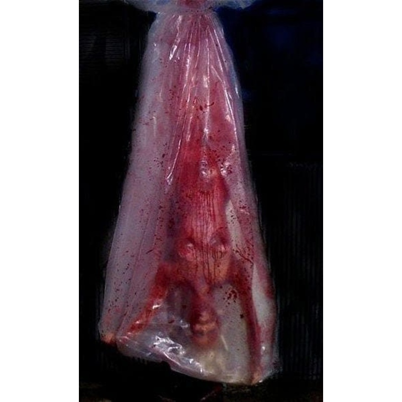 “Bloody Babe Body Bag Shaker” Halloween Animatronic