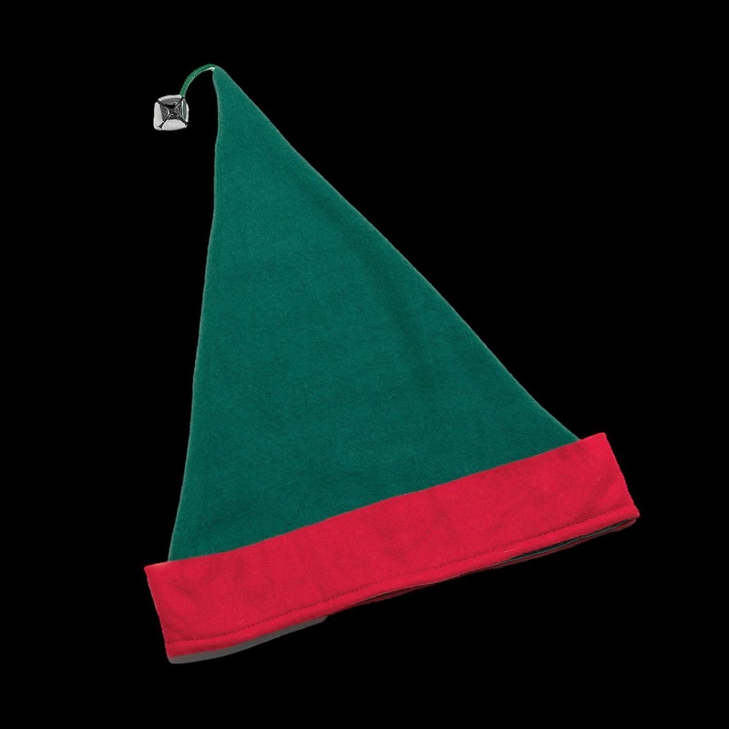“Classic Elf Hat – Green Stripe” Costume Accessory
