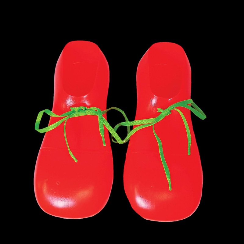 “Clown Shoes – Red/Plastic” Halloween Costume Accessory