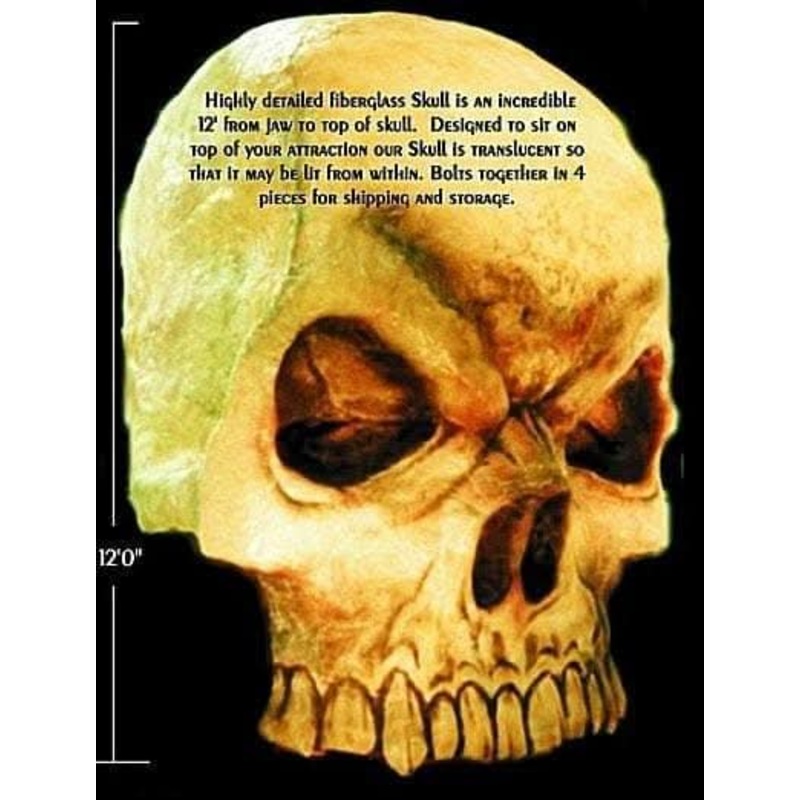 “Giant Skull” Haunted House Facade