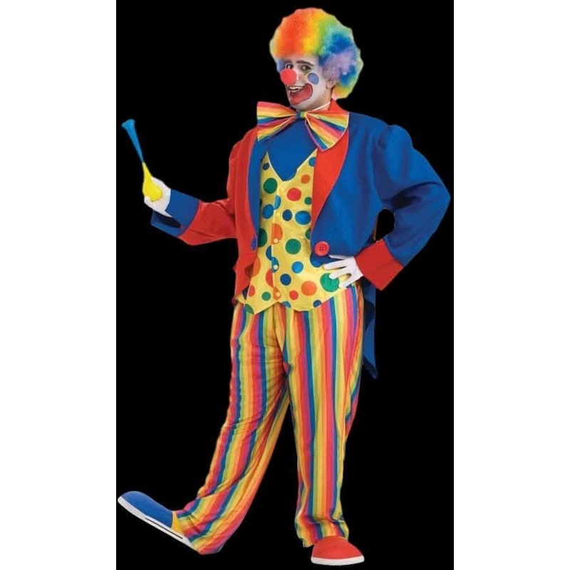 “Rainbow Clown Suit – Adult 3XL” Costume