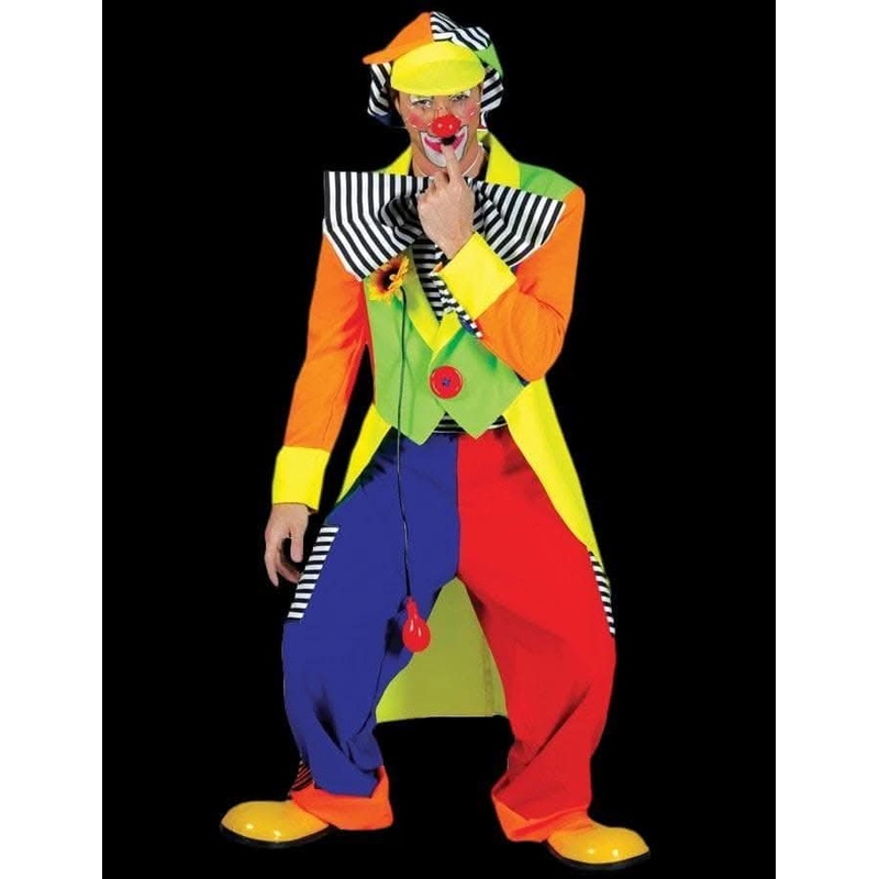 “Spanky Stripes Clown” Costume (Adult L)