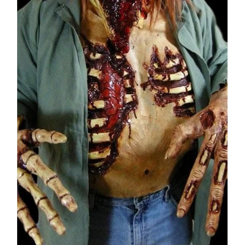 “Spare Ribs Latex Chest Plate” Halloween Costume Accessory