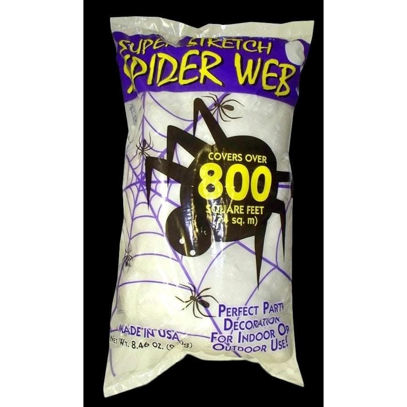 “Spider Web Bag – 8.4oz” Haunted House Decoration