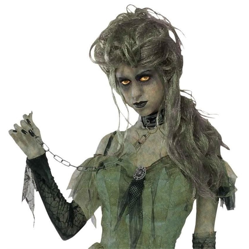 “Zombie Lady – Grey” Halloween Wig