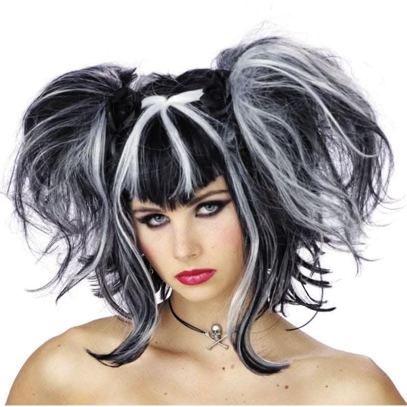 “Bad Fairy – Black/White” Halloween Wig