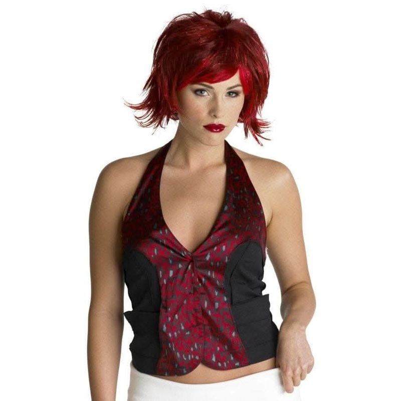 “Razor Pixie – Black & Purple” Halloween Wig