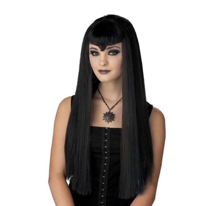 “Vampire – Straight Black Hair” Halloween Wig