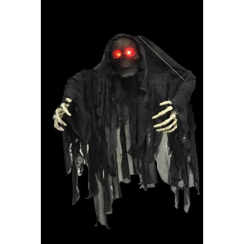 “Black Wrapped Ghoul” Hanging Halloween Decoration
