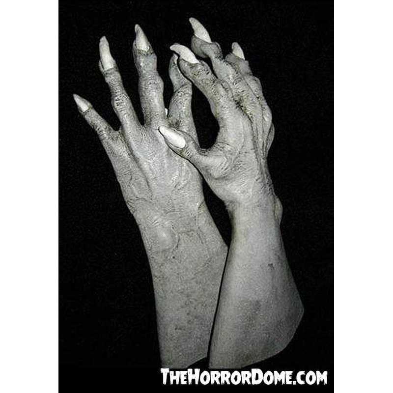 “Ghost Vampire Hands” Deluxe Latex Halloween Costume Gloves