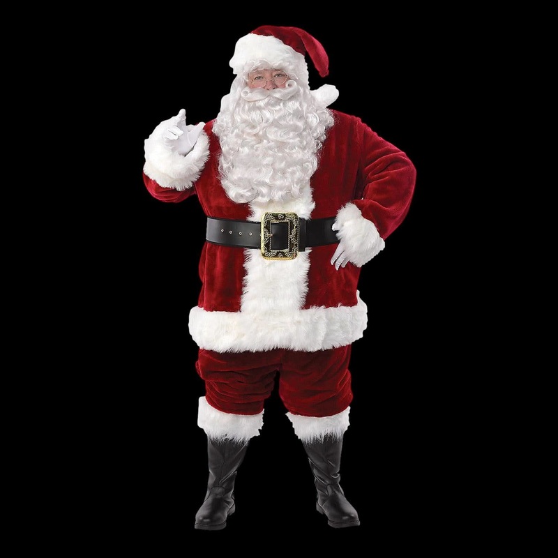 Mens Majestic Santa Claus Suit Costume Medium