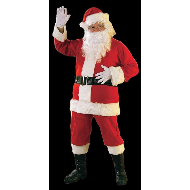 “Santa Suit – Flannel – Adult” Costume
