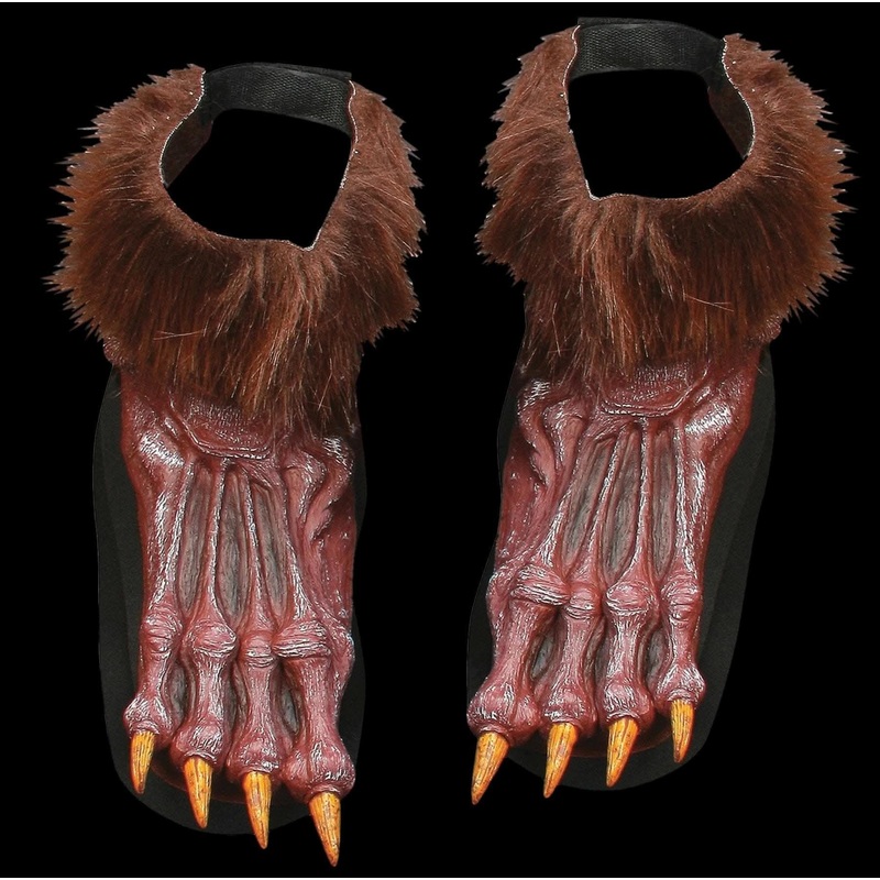 “Brown Werewolf Shoe Covers” Halloween Costume Accessory