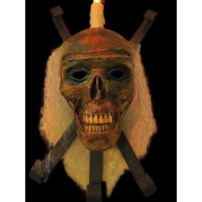 “Corpsed Head Skull Wall Sconce” Haunted House Lighting