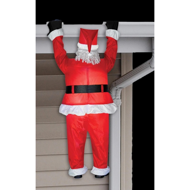 “Hanging Santa” Air-Blown Inflatable Christmas Decoration
