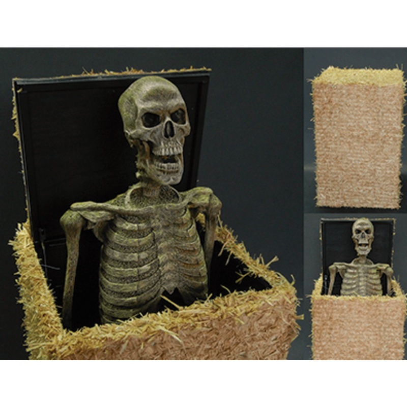 “Hay Bale Popper” Skeleton Halloween Animatronic