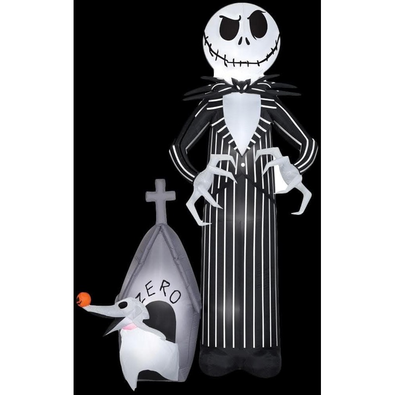 “Jack Skellington and Zero” Air-blown Inflatable Halloween Decoration