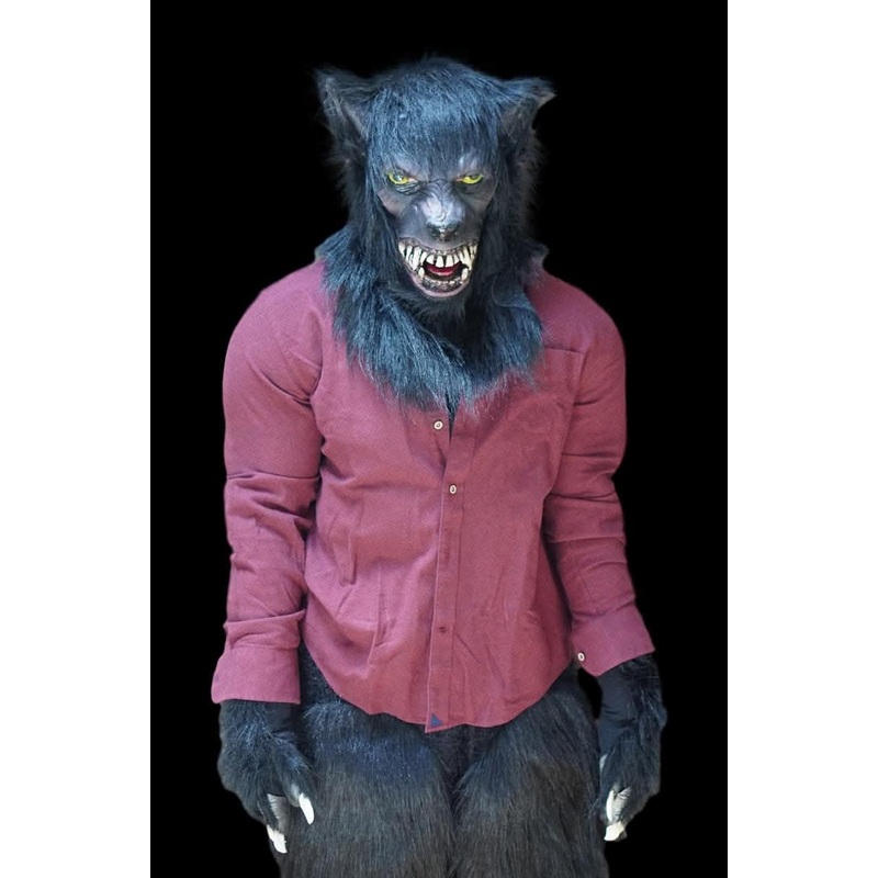 “Lycanthrope” HD Comfort Werewolf Halloween Costume Full Costume- Mask, Hands, Pants, and Feet