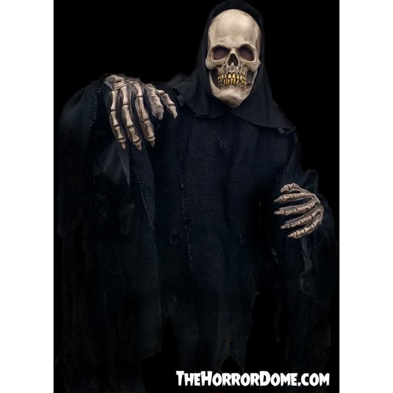 “Ultra Grim Reaper” HD Comfort Fit Halloween Costume Full Costume- Mask Hands and Shirt/Robe