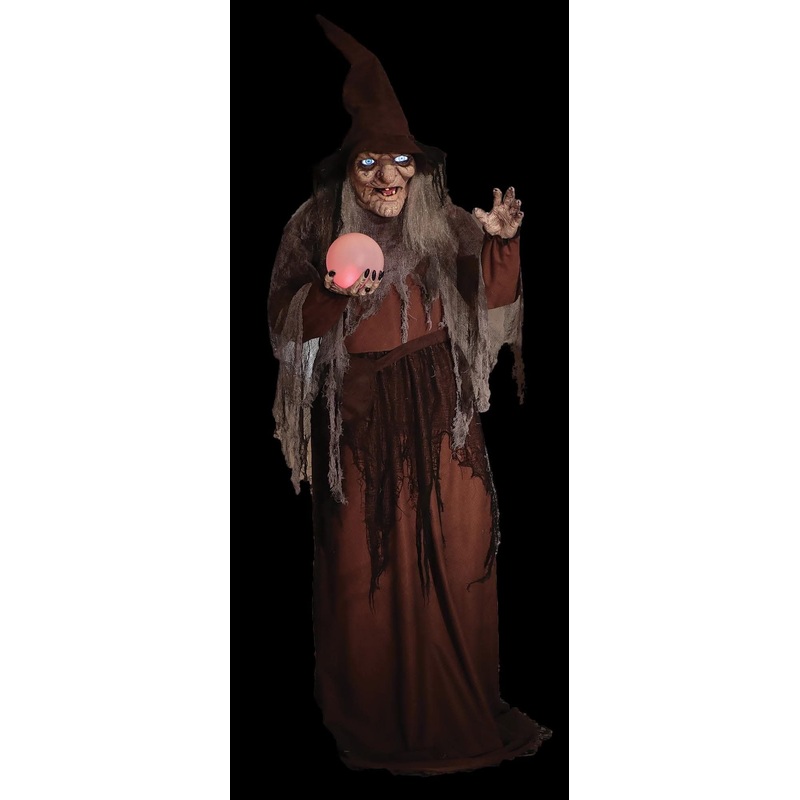68″ DigitEye Soothsayer Witch Halloween Animatronic Decoration