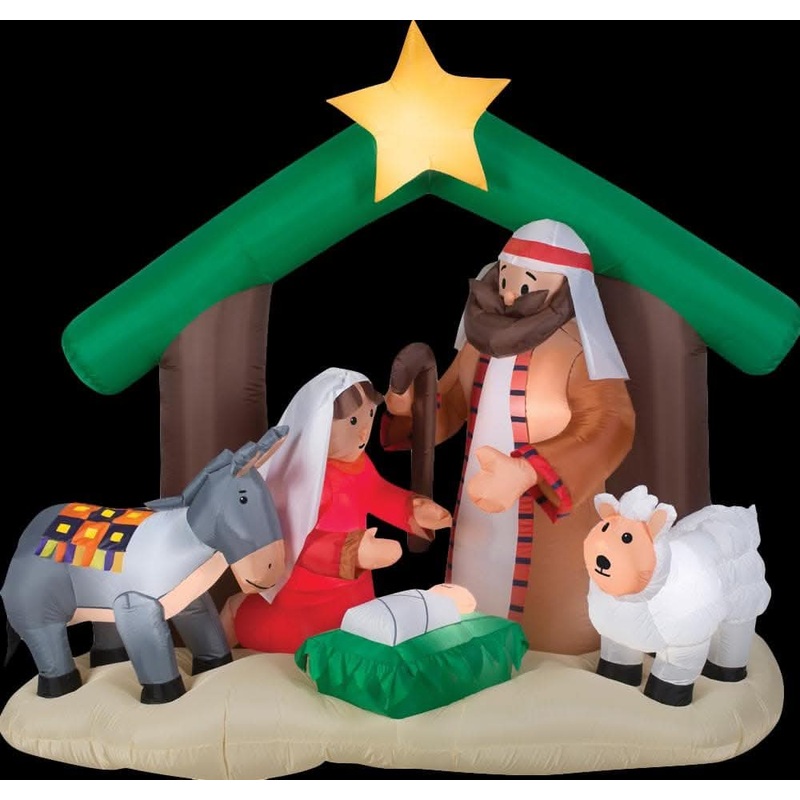 Airblown Holy Family Nativity Large Inflatable Scene