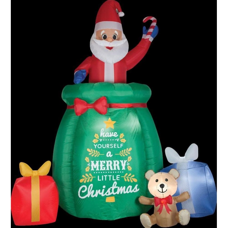 Animated Airblown Popup Santa