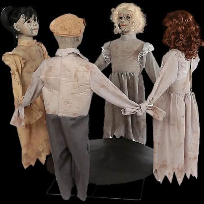 Animated Ring Around The Rosie Halloween Animatronic Decoration