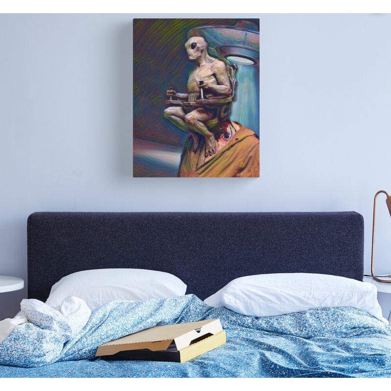 Area 51 Alien Canvas Print Special Edition- Limited Run (Only 100 Available)