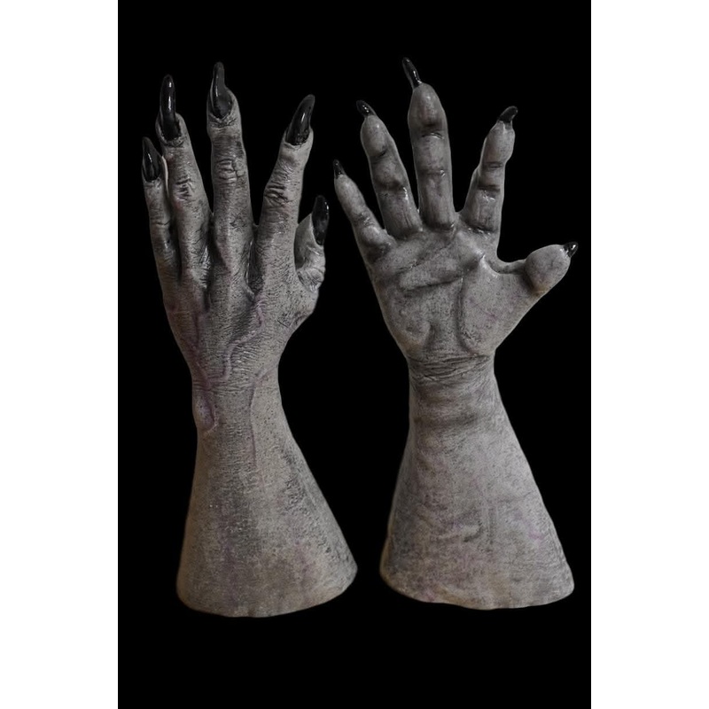 “Grey Werewolf/Alien/Monster Hands” Deluxe Latex Halloween Costume Gloves