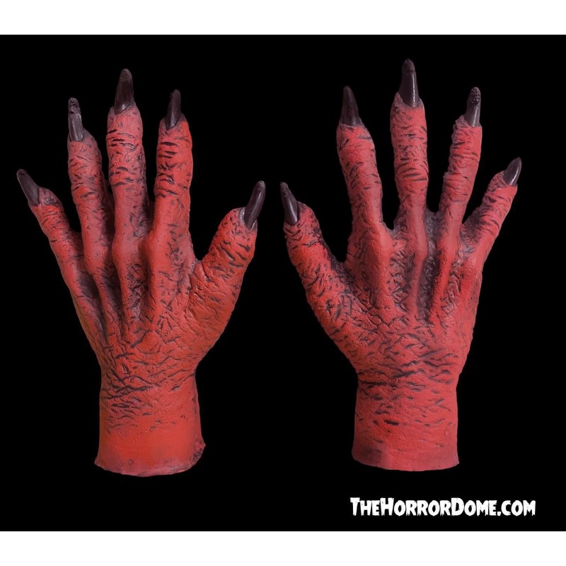 Red Demon Hands” Halloween Costume Accessory