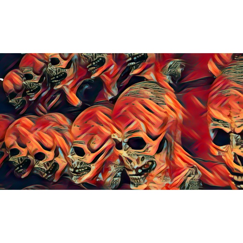 Skull Poster Medium (23.2 x 1301 in) Special Edition- Limited Run (Only 100 Available)