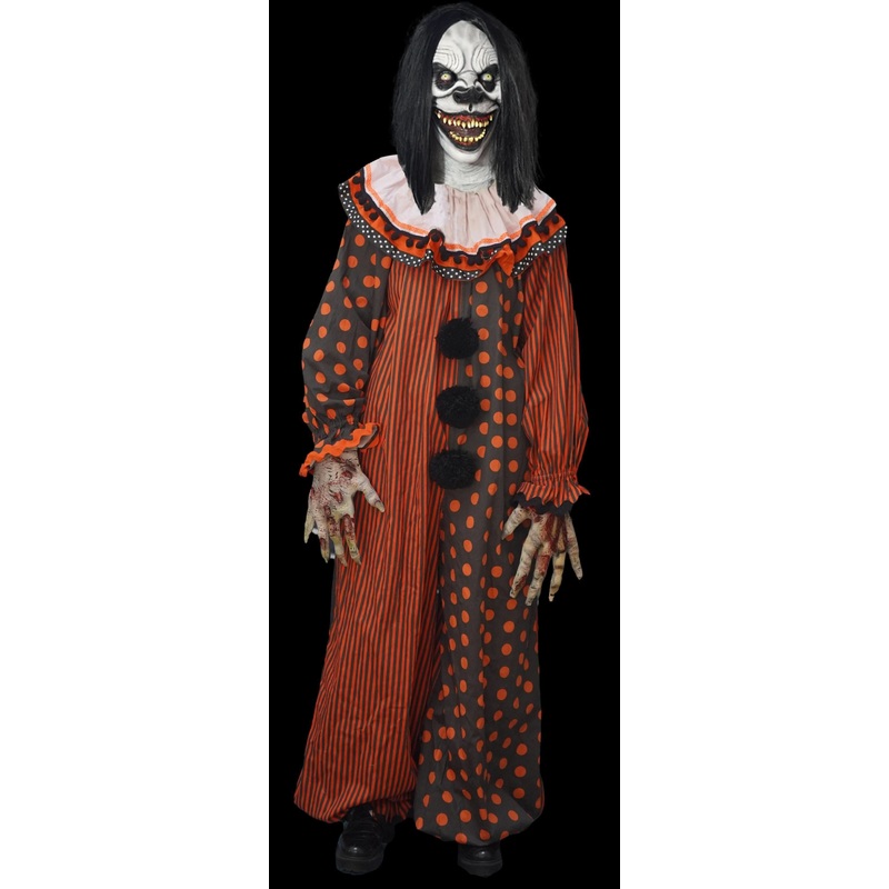 “Squeaks the Clown” HD Studios Costume Full costume with Mask, Clown Suit, and Hands