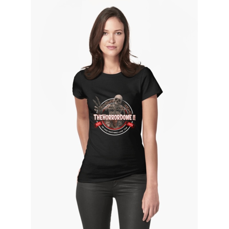 Women’s HorrorDome Logo Fitted T-Shirt Small