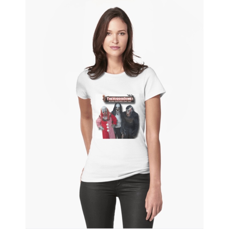 Women’s HorrorDome Monster Fitted T-Shirt Small
