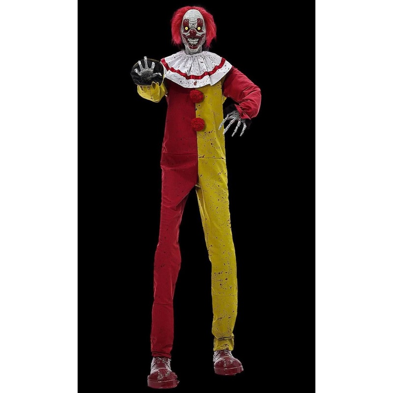 7′ “Pesky the Clown” Halloween Animatronic Decoration