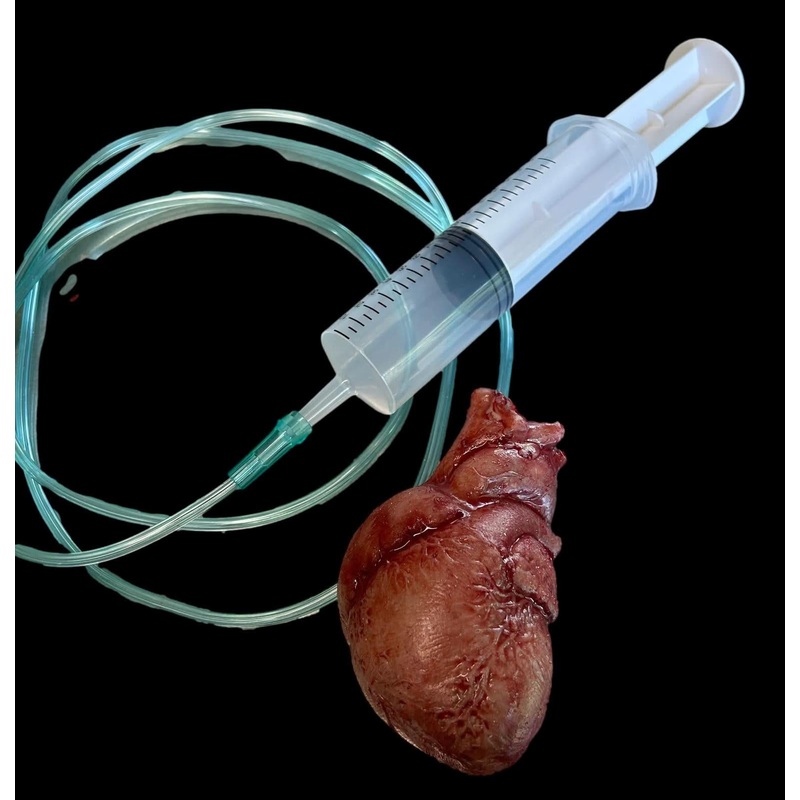 Beating “Human Heart” Silicone Human Body Part Halloween Prop