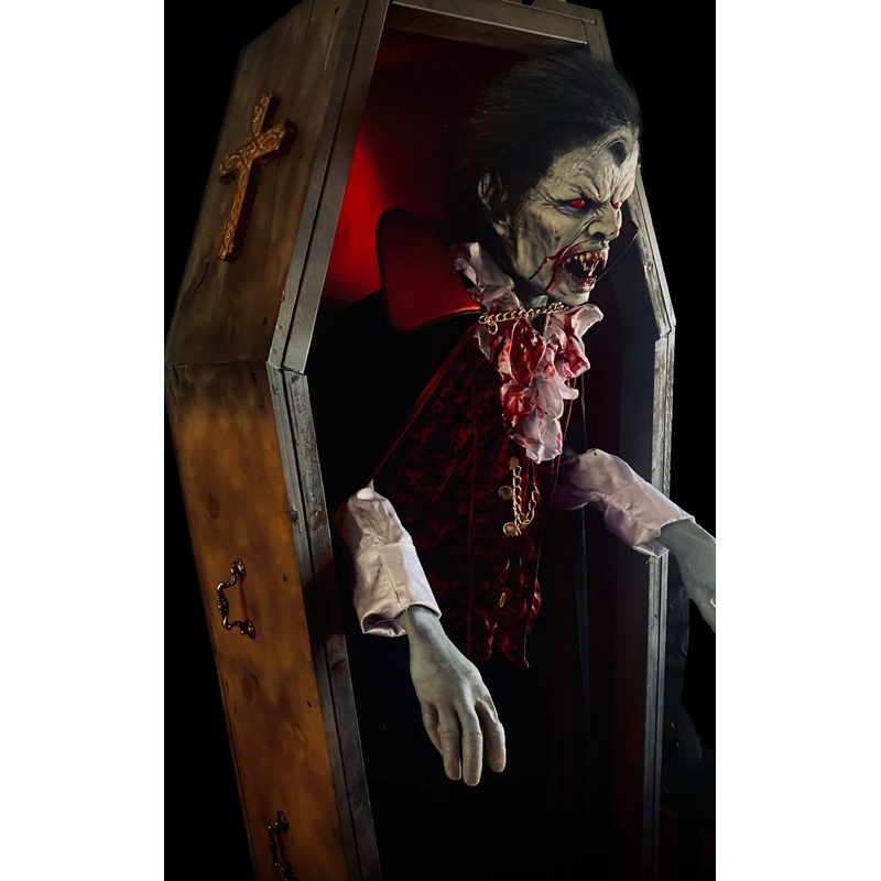 “Catapult Coffin Vampire” Professional Halloween Animatronic