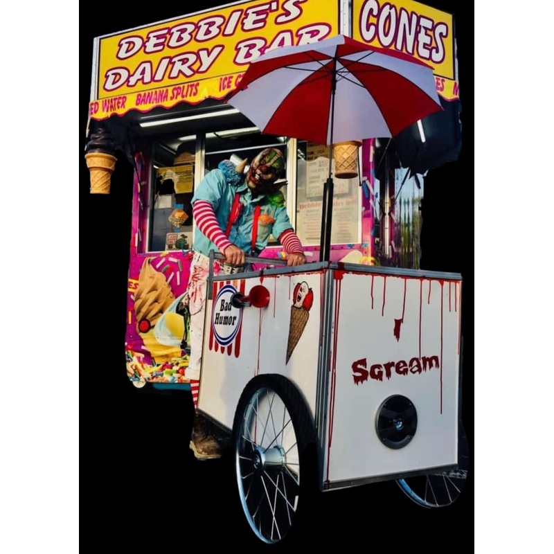 Haunted Ice Cream Cart Fright Scare Animatronic