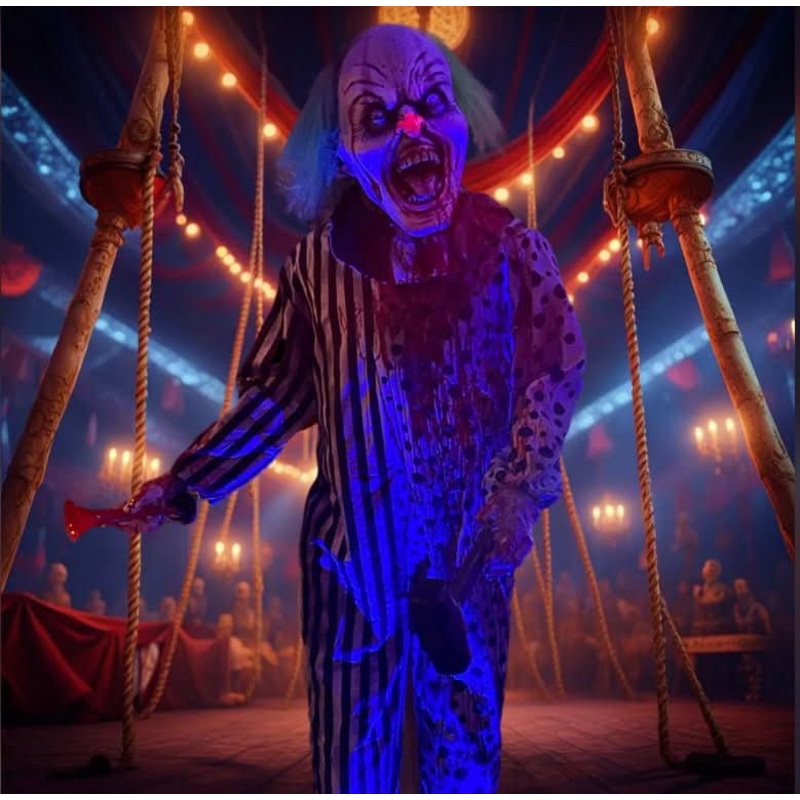 Killer Clown Halloween Animatronic