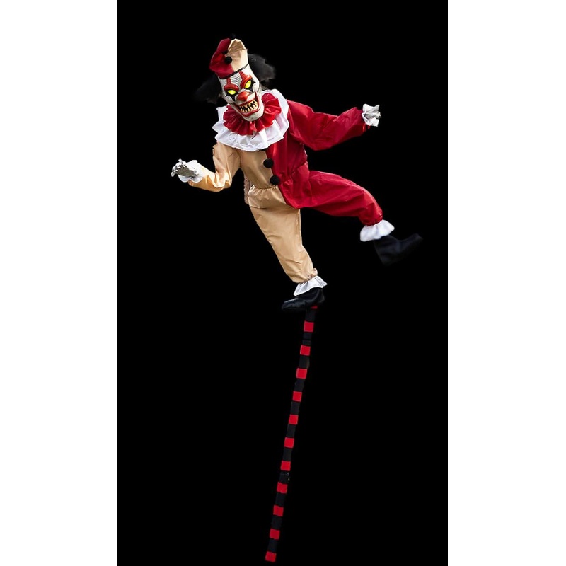 Sideshow Balancing Clown Halloween Animatronic Decoration