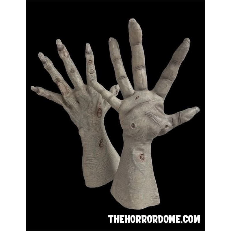 “Ultra Zombie Hands Gray” Deluxe Halloween Costume Gloves