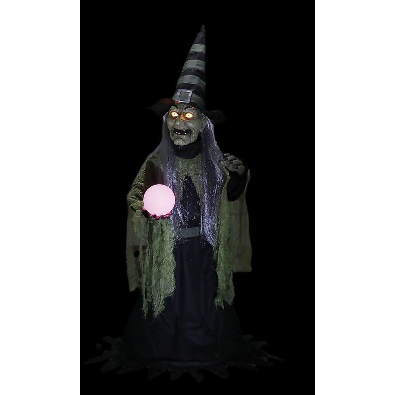 36″ Fortune Teller Witch Animated Prop