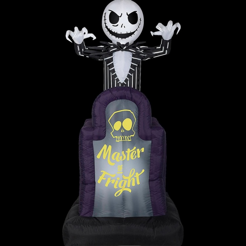 42″ Blow Up Inflatable Nightmare Before Christmas Master of Fright Jack Skellington Lawn Inflatable Decoration