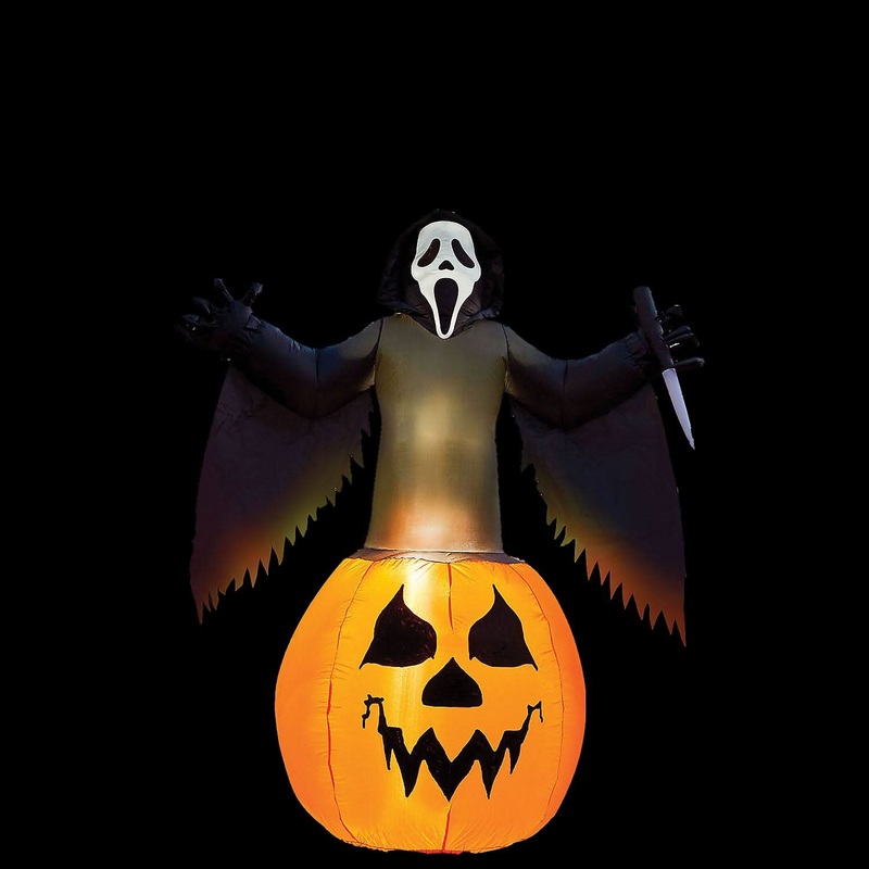 6′ Ghost Face Pumpkin Lawn Inflatable Decoration