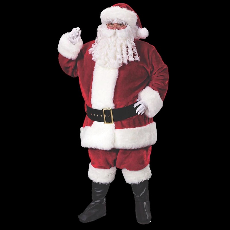 Men’s Premium Plush Santa Suit Costume
