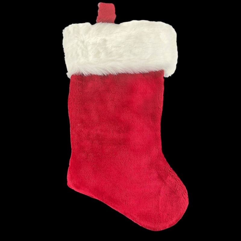 “35” Red Plush Stocking” Christmas Decoration