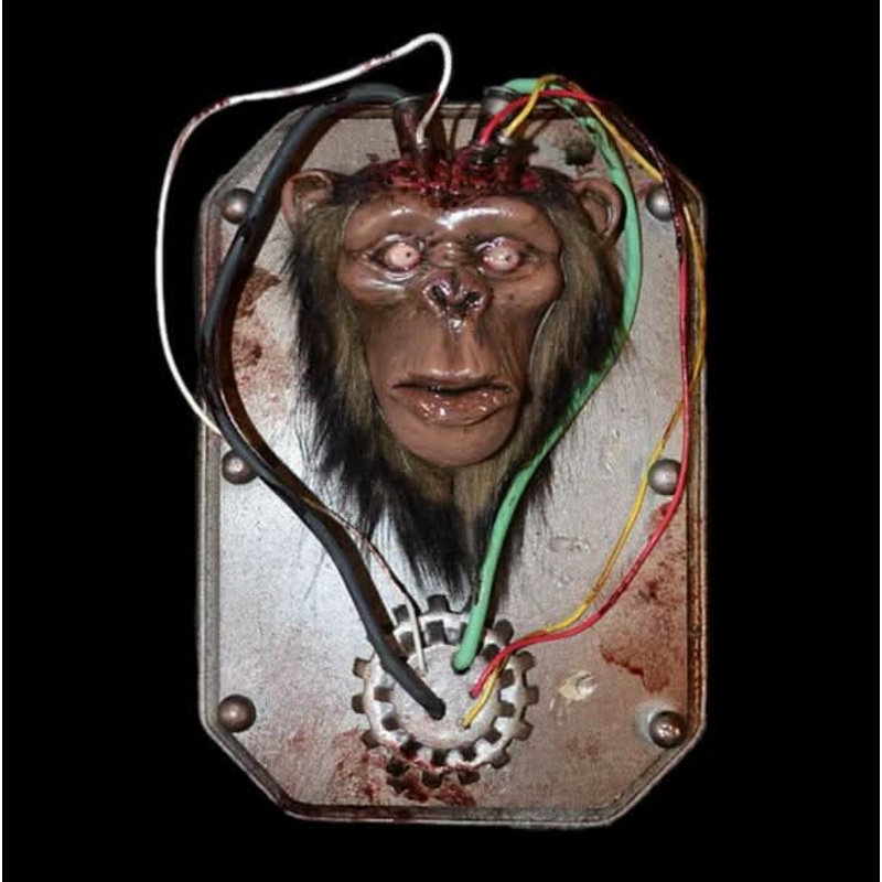Chop Top Monkey Halloween Prop