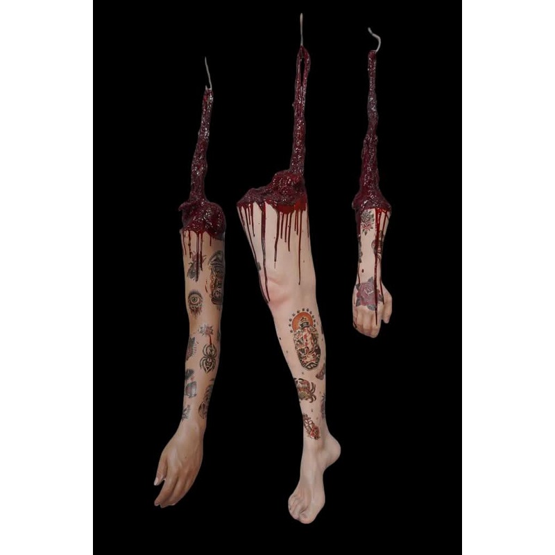 Dura Dangler Bloody Body Part 3 Piece Combo With Tattoos