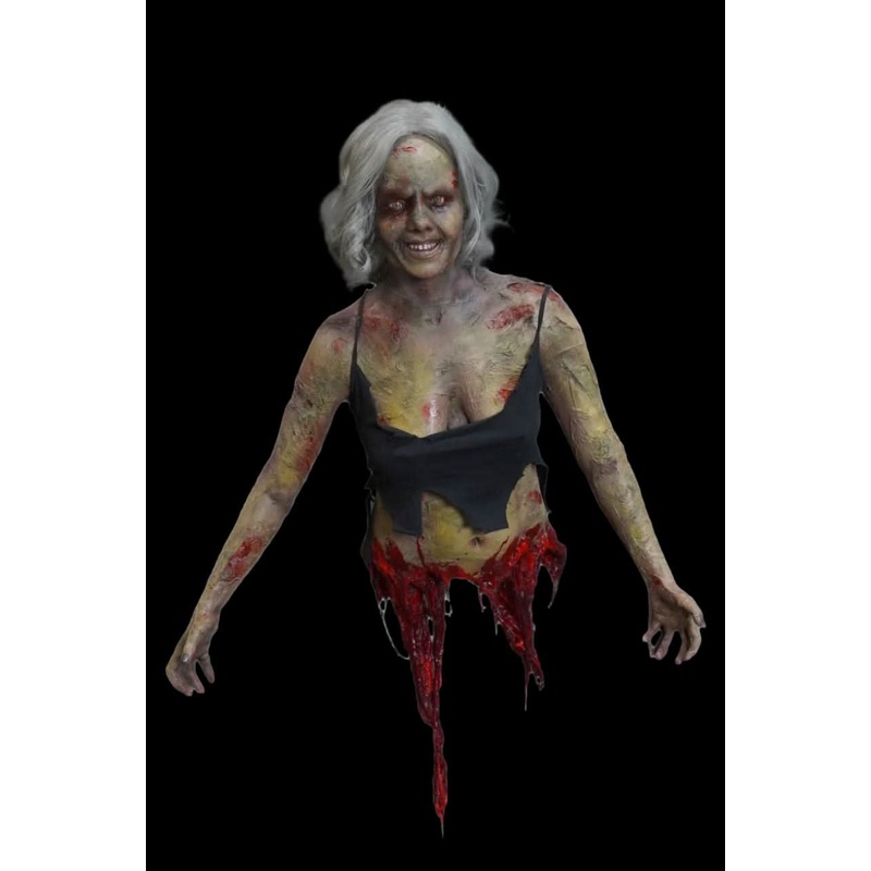 Hanging Zombie Kristina Meat Halloween Prop
